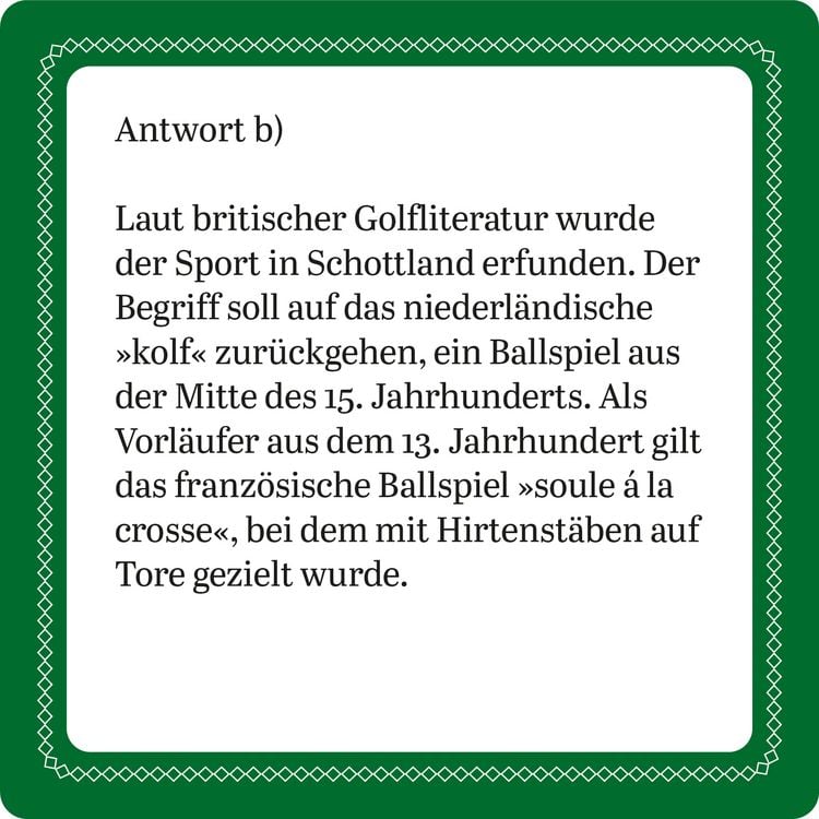 Produktbild: Das Golf-Quiz (Neuauflage)