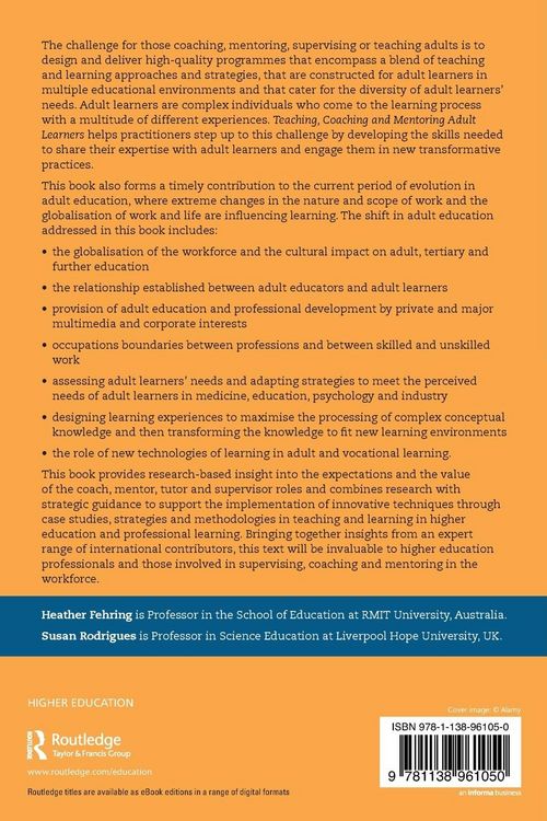 Produktbild: Teaching, Coaching and Mentoring Adult Learners