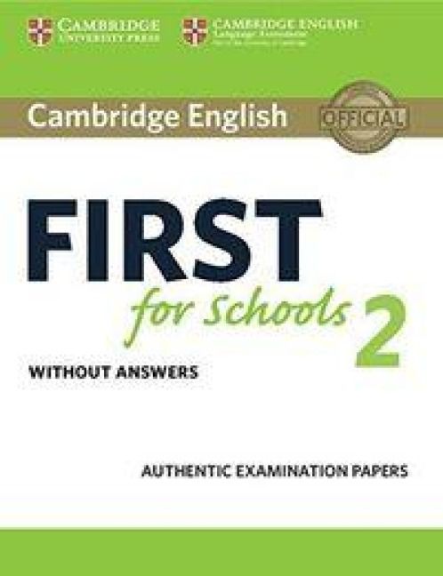Produktbild: Cambridge English First for Schools 2 Student's Book Without Answers