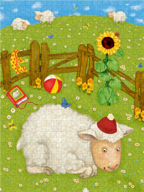 Produktbild: CALVENDO Puzzle Mein Schaf Lotta | 2000 Teile Lege-Gr&ouml;&szlig;e 90x67cm Foto-Puzzle f&uuml;r gl&uuml;ckliche Stunden