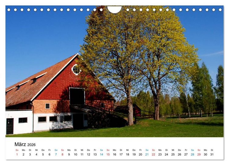 Produktbild: Schweden (Wandkalender 2026 DIN A4 quer), CALVENDO Monatskalender