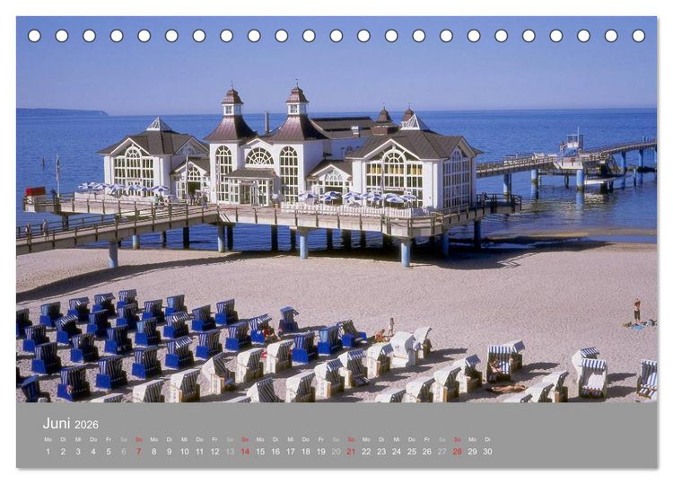 Produktbild: Blick auf die Nord-und Ostsee (Tischkalender 2026 DIN A5 quer), CALVENDO Monatskalender