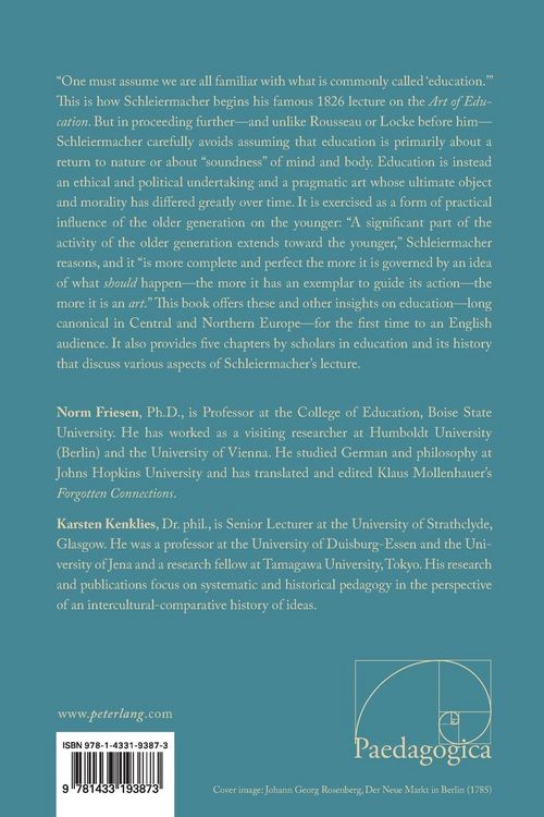 Produktbild: F.D.E. Schleiermacher&rsquo;s Outlines of the Art of Education