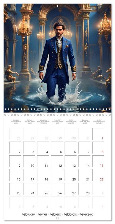 Produktbild: Zodiac Men (Wall Calendar 2026 12 &times; 12 Inch) CALVENDO 12 Month Wall Calendar