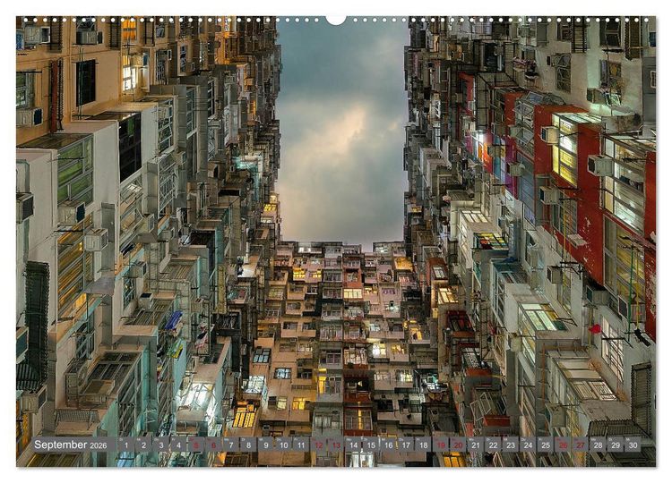Produktbild: Hong Kong Citylights (hochwertiger Premium Wandkalender 2026 DIN A2 quer), Kunstdruck in Hochglanz