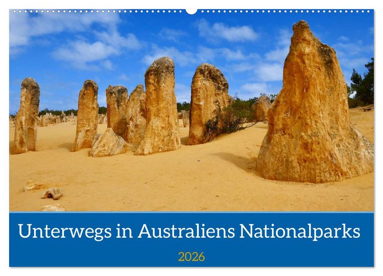Produktbild: Unterwegs in Australiens Nationalparks (Wandkalender 2026 DIN A2 quer), CALVENDO Monatskalender
