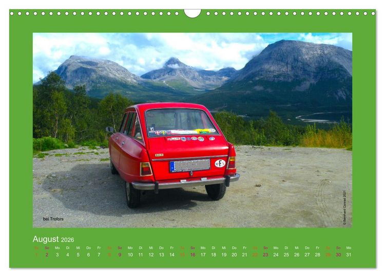 Produktbild: Abenteuer Citroen Ami 8 (Wandkalender 2026 DIN A3 quer), CALVENDO Monatskalender