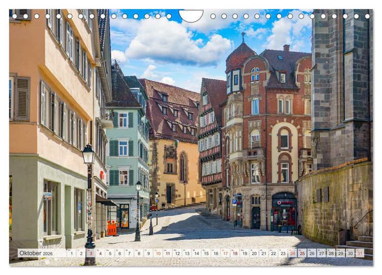Produktbild: T&uuml;bingen Stadtansichten (Wandkalender 2026 DIN A4 quer), CALVENDO Monatskalender