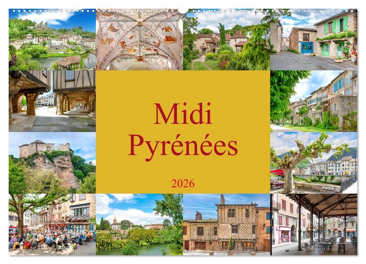 Produktbild: Midi-Pyr&eacute;n&eacute;es (Wandkalender 2026 DIN A2 quer), CALVENDO Monatskalender