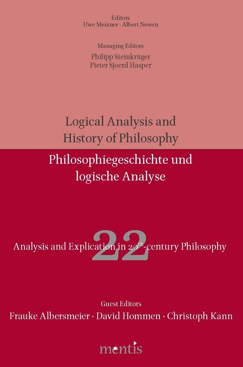 Produktbild: Analysis and Explication in 20th Century Philosophy