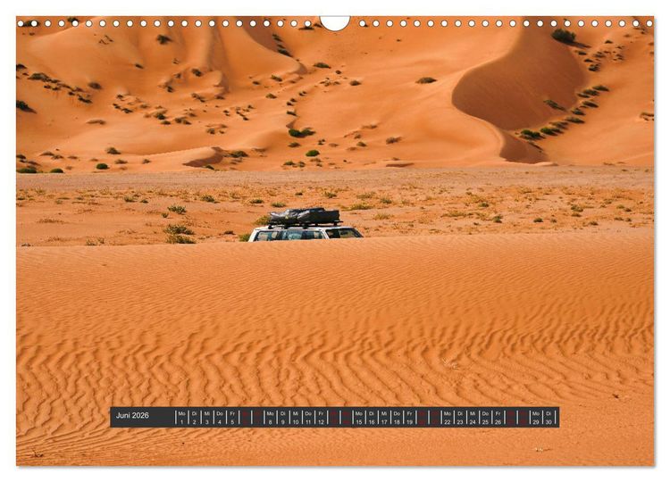 Produktbild: OMAN Offroad Travel Log (Wandkalender 2026 DIN A3 quer), CALVENDO Monatskalender