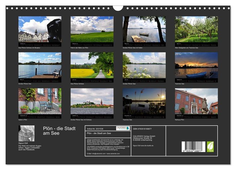 Produktbild: Pl&ouml;n - die Stadt am See (Wandkalender 2026 DIN A3 quer), CALVENDO Monatskalender
