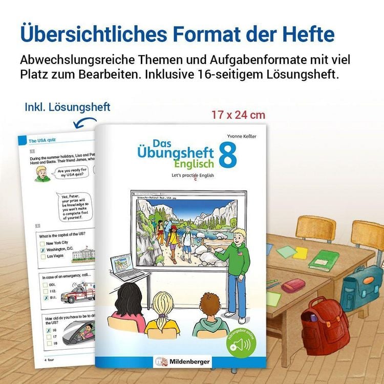 Produktbild: Das &Uuml;bungsheft Englisch 8