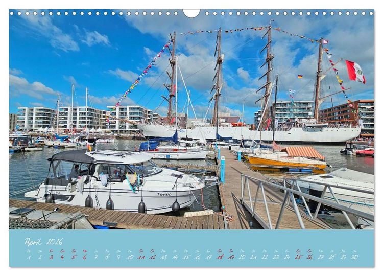 Produktbild: SAIL Bremerhaven. Segelspektakel zum Wegtr&auml;umen (Wandkalender 2026 DIN A3 quer), CALVENDO Monatskalender
