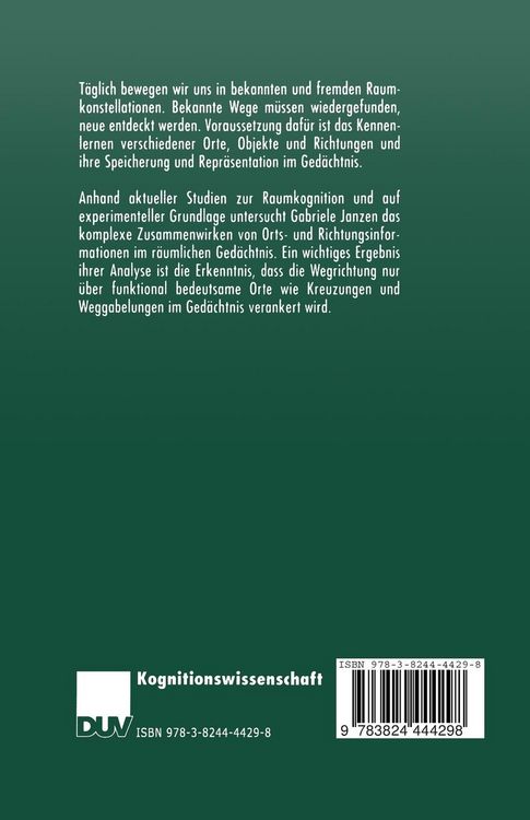 Produktbild: Organisation r&auml;umlichen Wissens