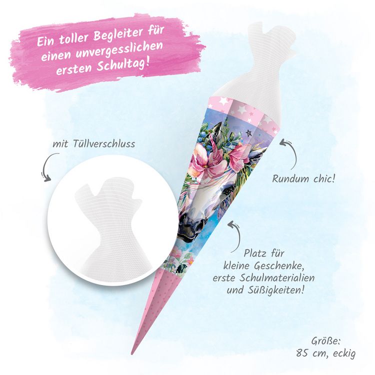Produktbild: Tr&ouml;tsch Schult&uuml;te 85 cm Einhorn