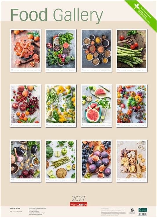 Produktbild: Food Gallery Kalender 2027