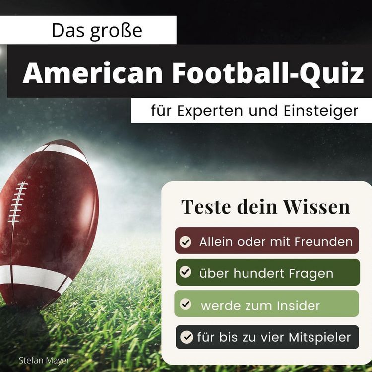 Produktbild: Das gro&szlig;e American Football-Quiz f&uuml;r Experten und Einsteiger