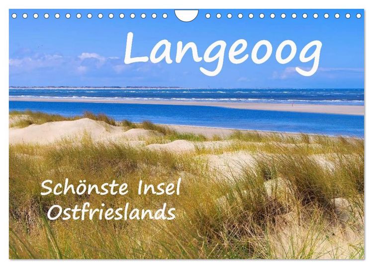 Produktbild: Langeoog - Sch&ouml;nste Insel Ostfrieslands (Wandkalender 2026 DIN A4 quer), CALVENDO Monatskalender