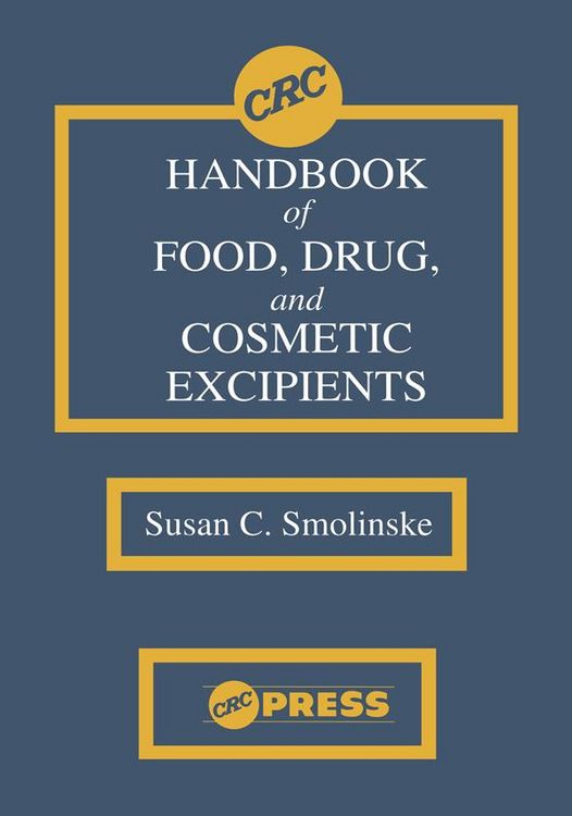 Produktbild: CRC Handbook of Food, Drug, and Cosmetic Excipients