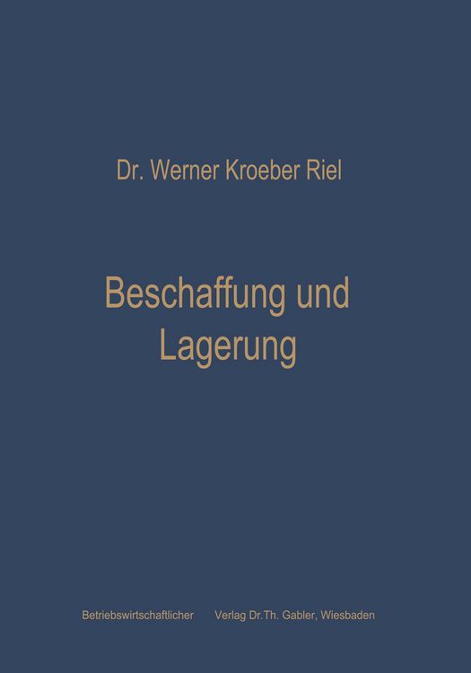 Produktbild: Beschaffung und Lagerung
