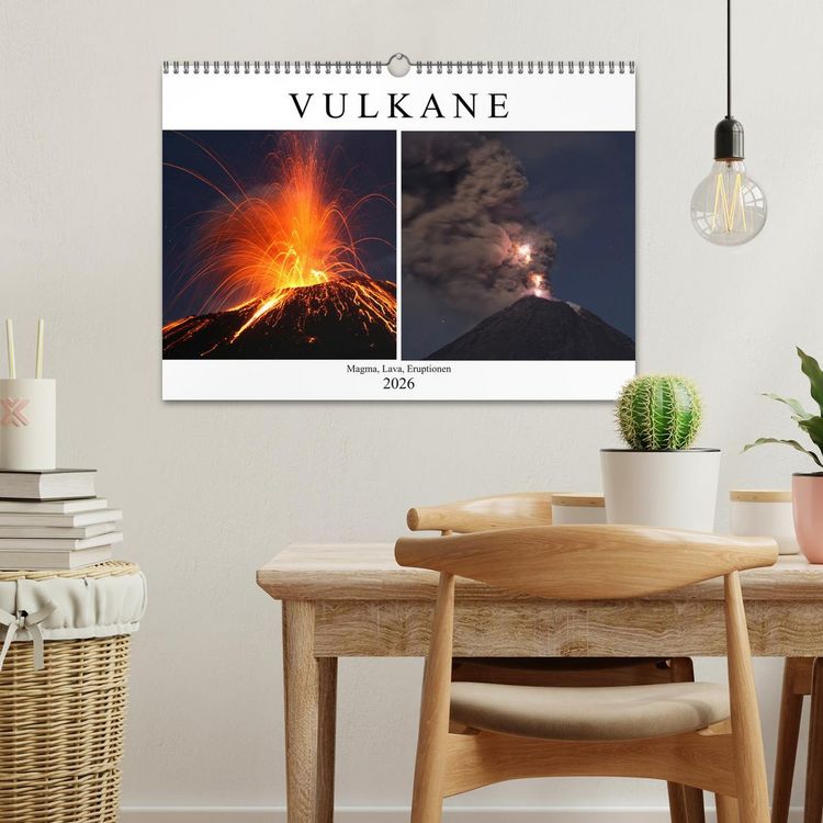 Produktbild: Vulkane - Magma, Lava, Eruptionen (Wandkalender 2026 DIN A3 quer), CALVENDO Monatskalender