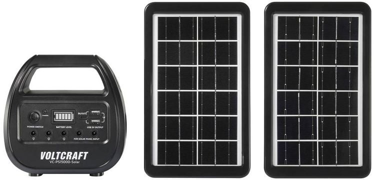 Produktbild: VOLTCRAFT VC-PS15000-Solar VC-14297675 Solar-Powerbank Ladestrom Solarzelle 0.51 A 3 W 15000 mAh