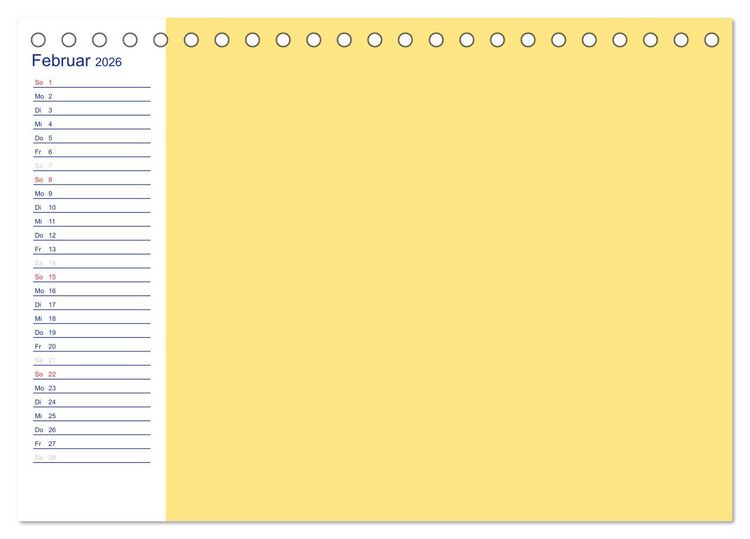 Produktbild: Farbiger Bastelkalender (Tischkalender 2026 DIN A5 quer), CALVENDO Monatskalender