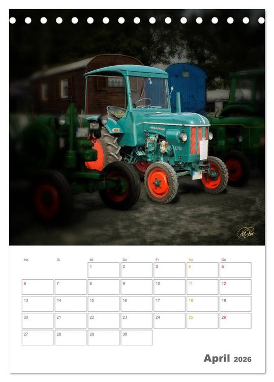 Produktbild: Oldtimer - mein Trecker (Tischkalender 2026 DIN A5 hoch), CALVENDO Monatskalender