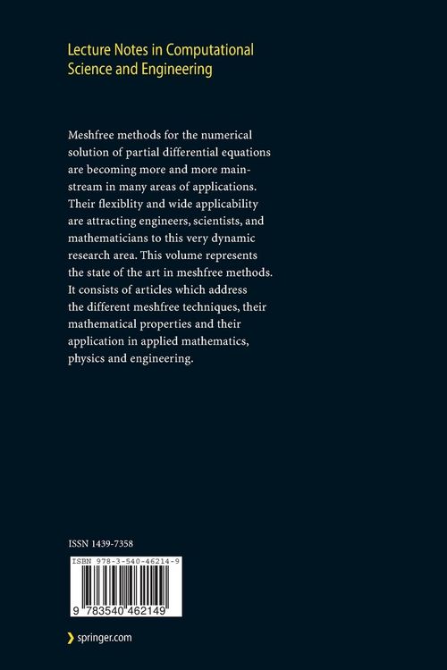 Produktbild: Meshfree Methods for Partial Differential Equations III