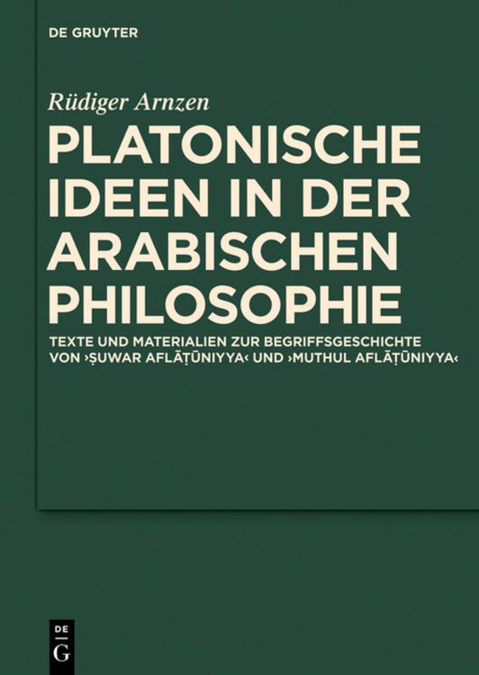 Produktbild: Platonische Ideen in der arabischen Philosophie
