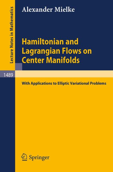 Produktbild: Hamiltonian and Lagrangian Flows on Center Manifolds