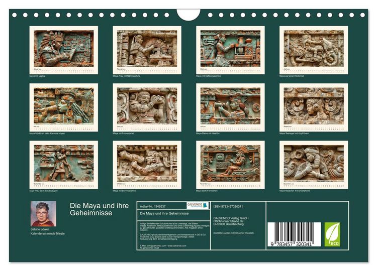 Produktbild: Die Maya und ihre Geheimnisse (Wandkalender 2026 DIN A4 quer), CALVENDO Monatskalender