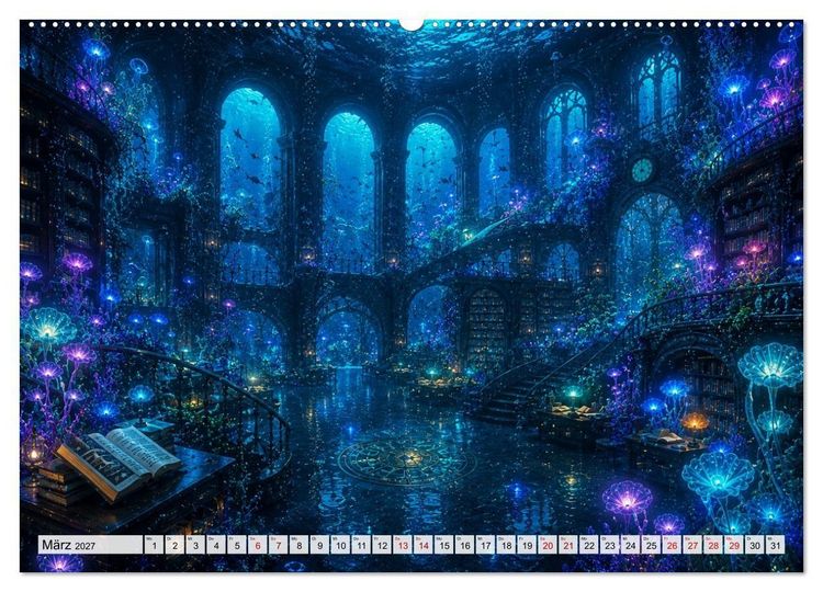 Produktbild: Traumwelten zwischen Zeit und Fantasie (hochwertiger Premium Wandkalender 2027 DIN A2 quer), Kunstdruck in Hochglanz