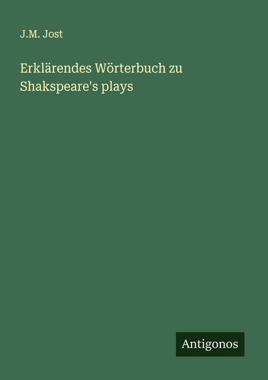Produktbild: Erkl&auml;rendes W&ouml;rterbuch zu Shakspeare's plays