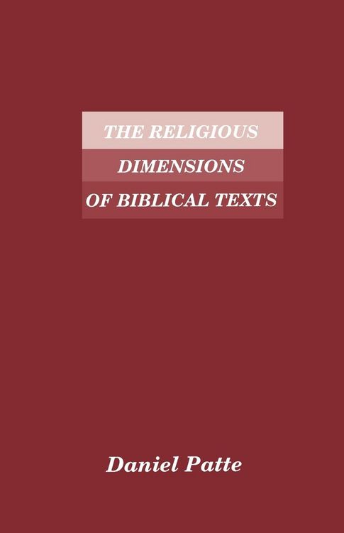 Produktbild: The Religious Dimensions of Biblical Texts