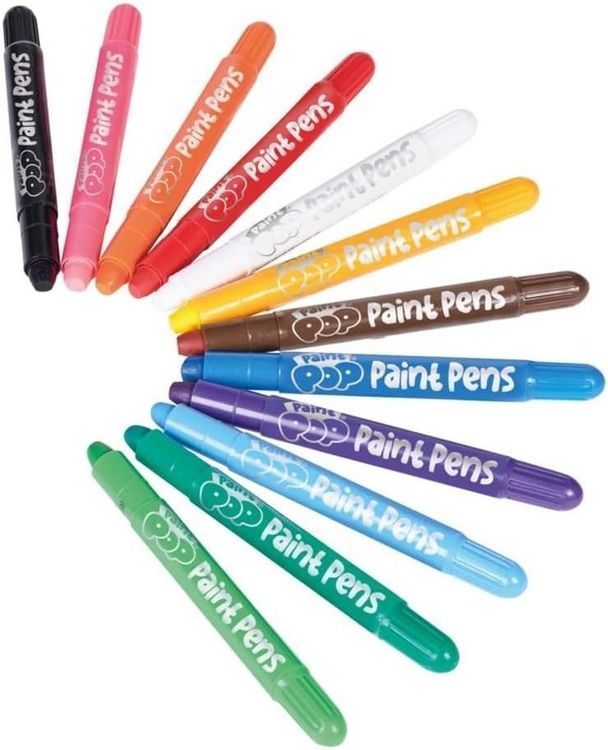 Produktbild: Paint Pop: Paint Pens 12-Pack (klassische Farben)