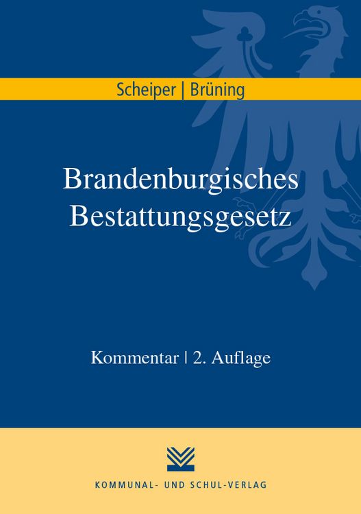 Produktbild: Brandenburgisches Bestattungsgesetz