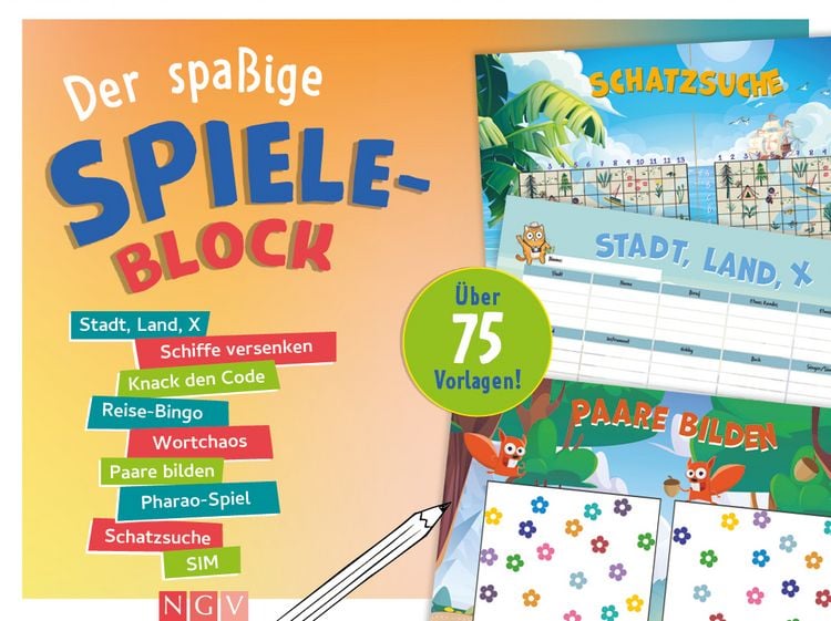 Produktbild: Der spa&szlig;ige Spieleblock