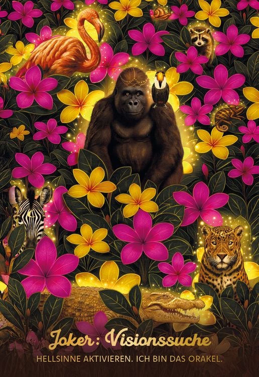 Produktbild: Earth Guardians - Das Orakel der Krafttiere und Pflanzenseelen - 46 farbige Karten, 172-seitiges farbiges Booklet