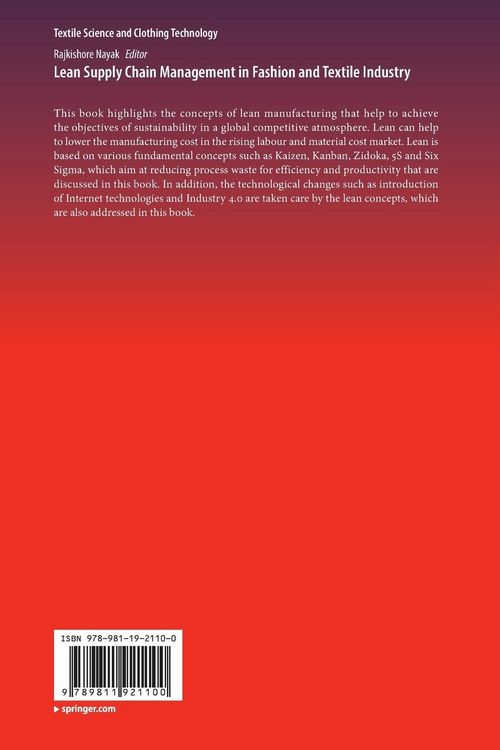 Produktbild: Lean Supply Chain Management in Fashion and Textile Industry