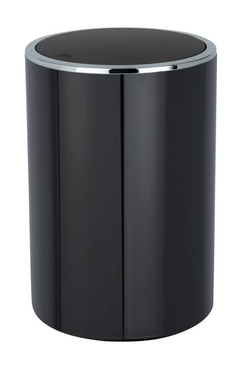 Produktbild: Schwingdeckeleimer Mod. Inca Black, hochwertiger Kunststoff, 5 Liter