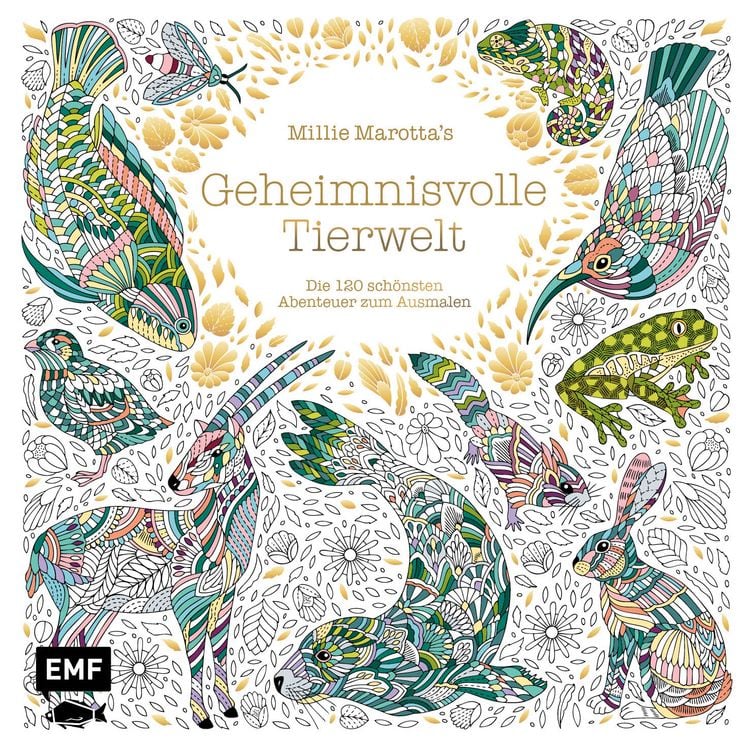 Produktbild: Millie Marotta's Geheimnisvolle Tierwelt &ndash; Die 120 sch&ouml;nsten Abenteuer zum Ausmalen
