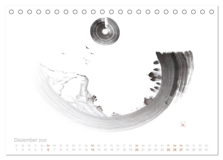 Produktbild: Simply Black and White/ Einfach Schwarz und Weiss - Kunst (Tischkalender 2026 DIN A5 quer), CALVENDO Monatskalender