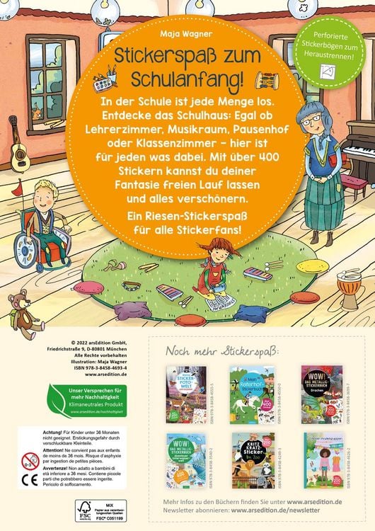 Produktbild: Mein Stickerheft &ndash; Schule