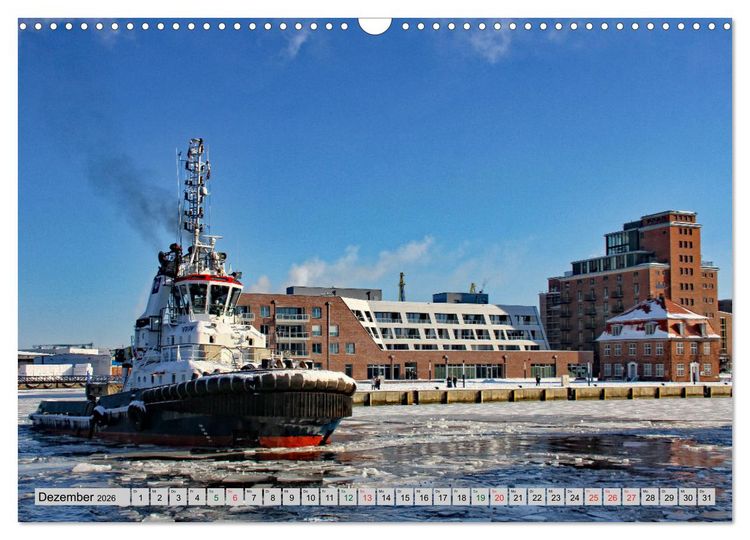 Produktbild: Hansestadt Wismar - Hafenimpressionen (Wandkalender 2026 DIN A3 quer), CALVENDO Monatskalender