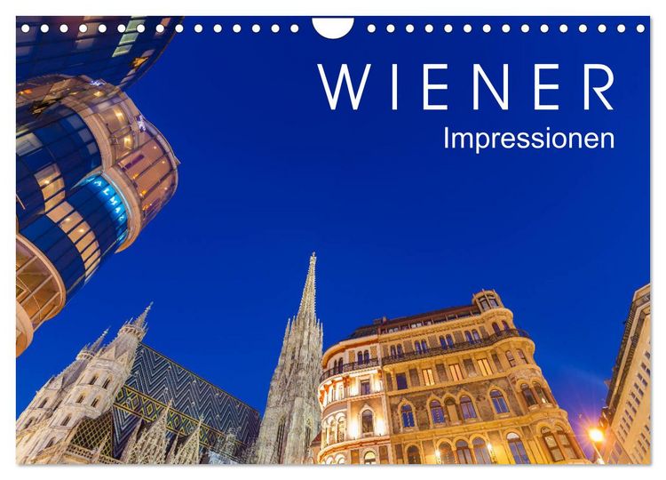 Produktbild: W I E N E R Impressionen (Wandkalender 2026 DIN A4 quer), CALVENDO Monatskalender