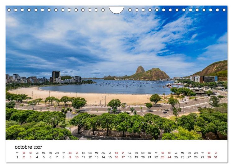 Produktbild: RIO DE JANEIRO Contrastes. Couleurs. Lumi&egrave;re. (Calendrier mural 2027 DIN A4 vertical), CALVENDO calendrier mensuel