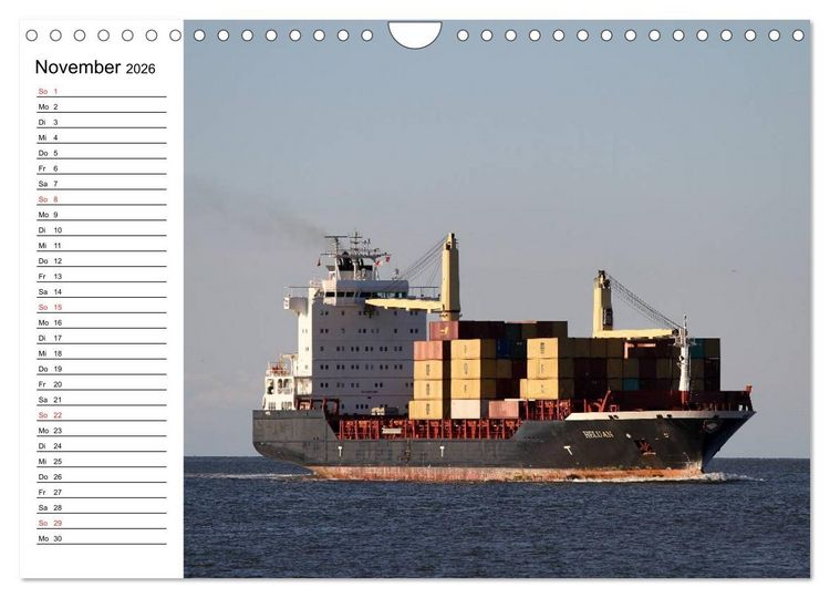 Produktbild: Dicke P&ouml;tte im Hafen und auf gro&szlig;er Fahrt (Wandkalender 2026 DIN A4 quer), CALVENDO Monatskalender