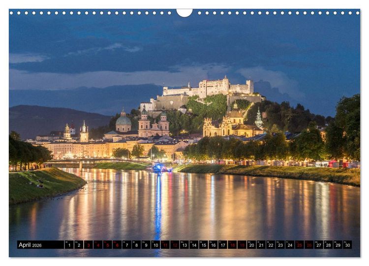 Produktbild: Salzburg - &Ouml;sterreich (Wandkalender 2026 DIN A3 quer), CALVENDO Monatskalender
